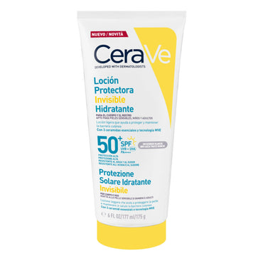 CERAVE LOCION PROTECTORA INVISIBLE HIDRATANTE SPF50+ 175G