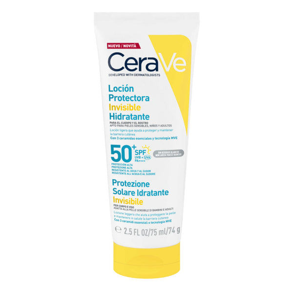 CERAVE LOCION PROTECTORA INVISIBLE HIDRATANTE SPF50+ 75G (Copia)