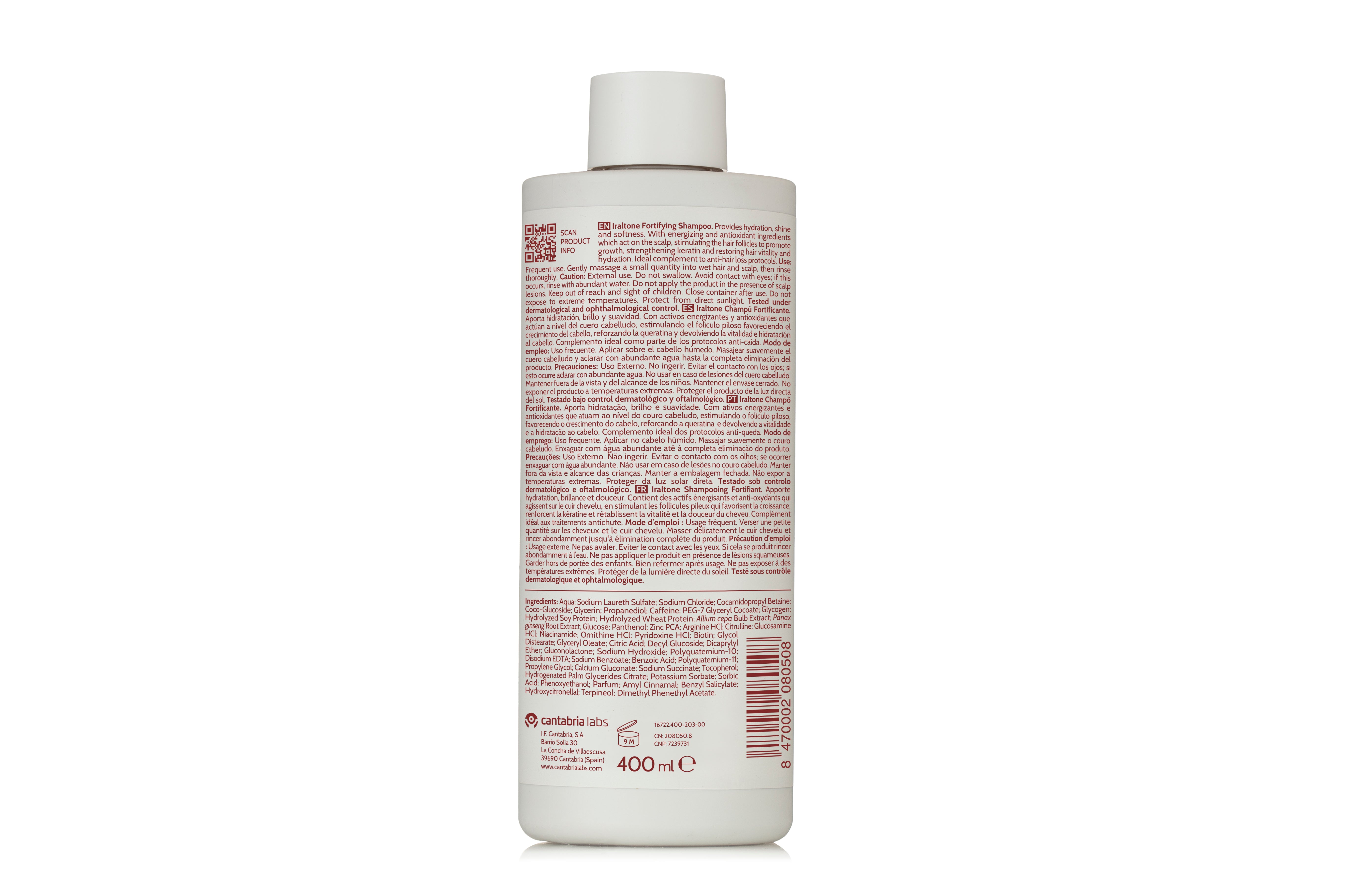 IRALTONE CHAMPU FORTIFICANTE 400ML