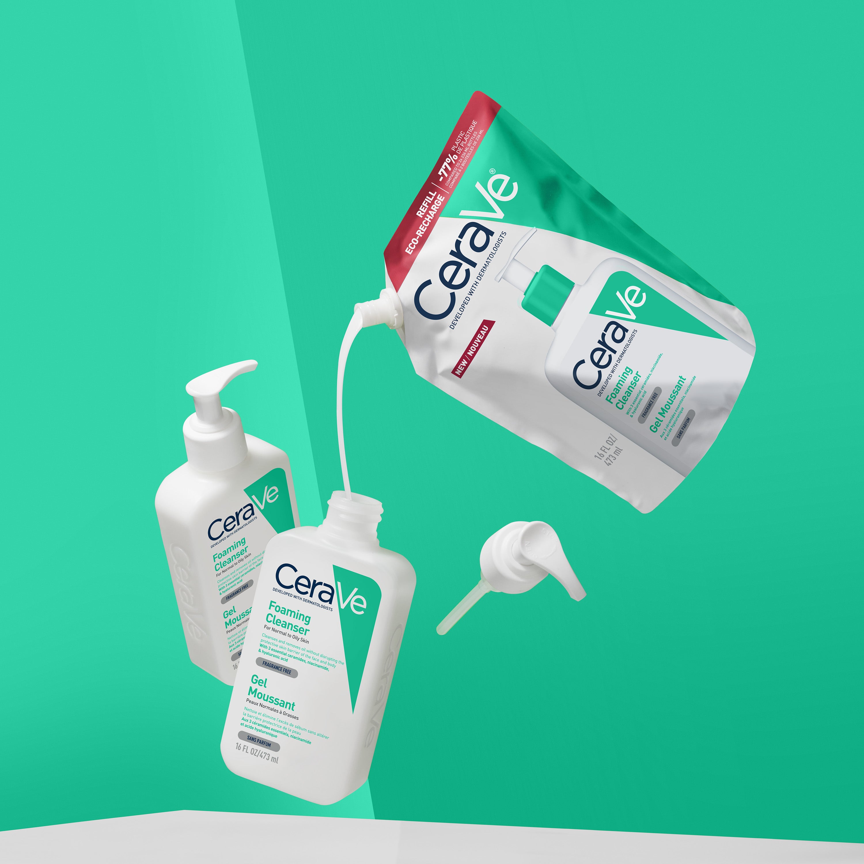 CERAVE RECARGA LIMPIADORA ESPUMOSO 473G