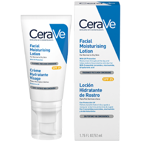 CeraVe Loción Hidratante De Rostro Spf25