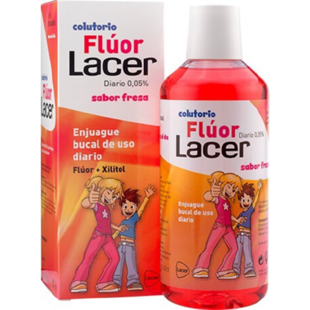 Lacer Flúor Diario 0,05% Sabor Fresa